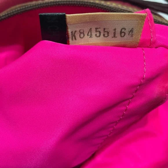 Dooney & Bourke Crimson Shoulder Bag with Brown Strap - Picture 12 of 16